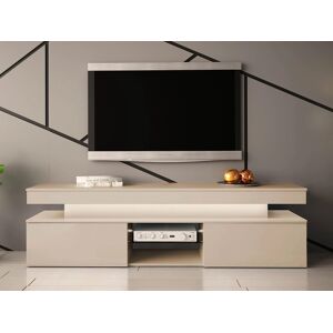 VENETI TV stolík HYDA - pieskový béžový + LED osvetlenie ZDARMA VENETI TV stolík HYDA - pieskový béžový + LED osvetlenie ZDARMA