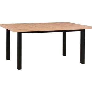 VENETI Jedálenský stôl 92x160/240 (2x40) PENELOPE 6 - dub artisan / čierny VENETI Jedálenský stôl 92x160/240 (2x40) PENELOPE 6 - dub artisan / čierny