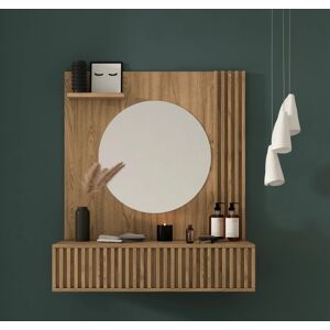 VENETI Závesný toaletný stolík ISADORA - dub artisan VENETI Závesný toaletný stolík ISADORA - dub artisan