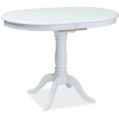 VENETI Rozkladací jedálenský stôl PIERCE - 100x70, biely VENETI Rozkladací jedálenský stôl PIERCE - 100x70, biely