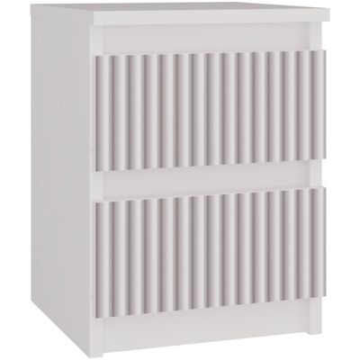 VENETI Nočný stolík do detskej izby DUSTER - biely / ružový VENETI Nočný stolík do detskej izby DUSTER - biely / ružový