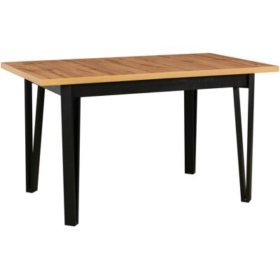 VENETI Jedálenský stôl NAPOLEON 5 - dub artisan / čierny VENETI Jedálenský stôl NAPOLEON 5 - dub artisan / čierny