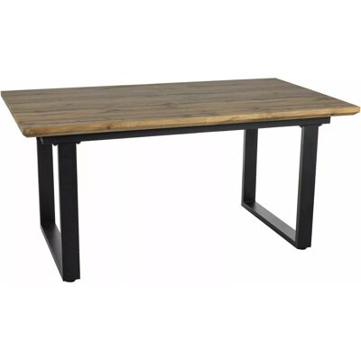 VENETI Rozkladací jedálenský stôl 160(240)x90 UPTON - dub artisan / čierny VENETI Rozkladací jedálenský stôl 160(240)x90 UPTON - dub artisan / čierny
