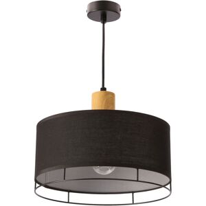VENETI Závesné okrúhle osvetlenie ARDI - 1xE27, 40W, čierne / hnedé VENETI Závesné okrúhle osvetlenie ARDI - 1xE27, 40W, čierne / hnedé