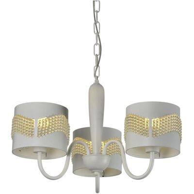Moderné trojramenné závesné svetlo ANTONIO - 3xE27, 60W, biele Moderné trojramenné závesné svetlo ANTONIO - 3xE27, 60W, biele