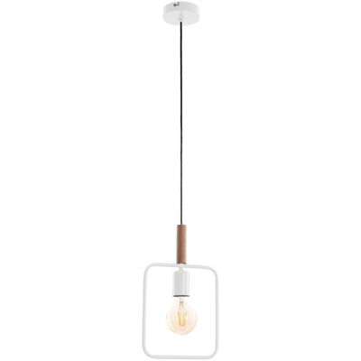 Závesné osvetlenie v škandinávskom štýle FRAME - 1xE27, 60W, biele Závesné osvetlenie v škandinávskom štýle FRAME - 1xE27, 60W, biele