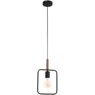 Závesné osvetlenie v škandinávskom štýle FRAME - 1xE27, 60W, čierne Závesné osvetlenie v škandinávskom štýle FRAME - 1xE27, 60W, čierne