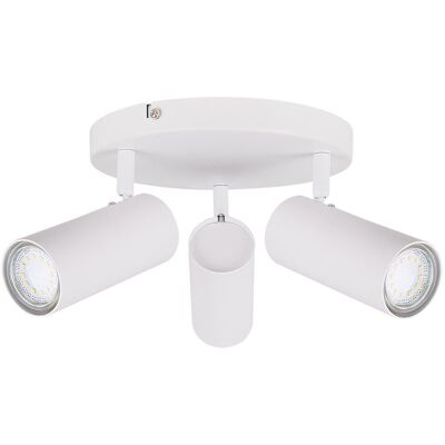 Stropné bodové okrúhle svietidlo COLLY - 3xGU10, 15W, biele Stropné bodové okrúhle svietidlo COLLY - 3xGU10, 15W, biele