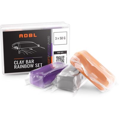 Set Clayov ADBL Clay Bar Rainbow Set (3x 50g) Set Clayov ADBL Clay Bar Rainbow Set (3x 50g)
