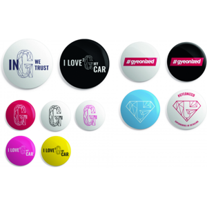 Odznaky Gyeon Mix of Gyeon Badges (100 pcs) 37/44/56 mm Odznaky Gyeon Mix of Gyeon Badges (100 pcs) 37/44/56 mm