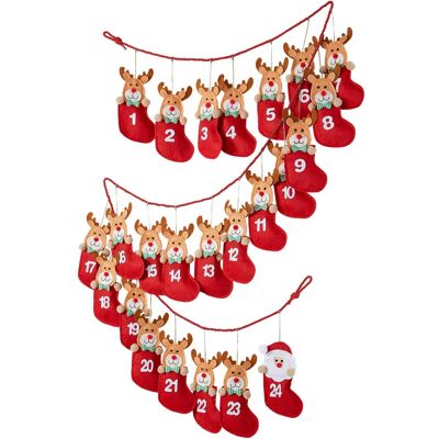 bonprix Adventný kalendár s 24 vreckami 0 unisex bonprix Adventný kalendár s 24 vreckami 0 unisex