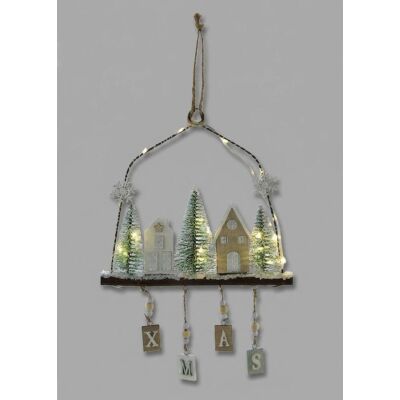 bonprix LED závesná dekorácia so stromami a domami 0 unisex bonprix LED závesná dekorácia so stromami a domami 0 unisex