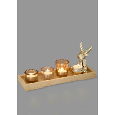 bonprix Svietnik na čajové sviečky na podnose (5-dielna sada) 0 unisex bonprix Svietnik na čajové sviečky na podnose (5-dielna sada) 0 unisex
