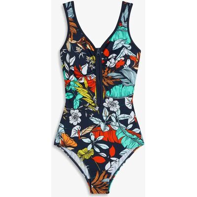 bonprix Jednodielne plavky so zipsom 38 female bonprix Jednodielne plavky so zipsom 38 female