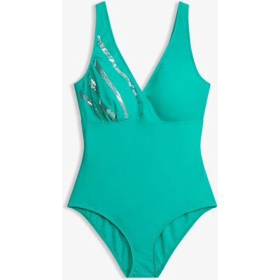 bonprix Jednodielne plavky s flitrami 44 female bonprix Jednodielne plavky s flitrami 44 female