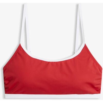 bonprix Bikinový top s bielymi kontrastnými prešívaniami 44 female bonprix Bikinový top s bielymi kontrastnými prešívaniami 44 female