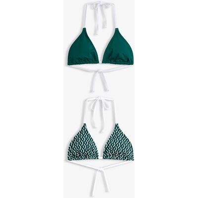 bonprix Trojuholníková bikinová podprsenka, 2 ks 42 female bonprix Trojuholníková bikinová podprsenka, 2 ks 42 female