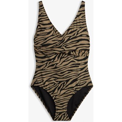 bonprix Jednodielne plavky z lesklého materiálu 48 female bonprix Jednodielne plavky z lesklého materiálu 48 female