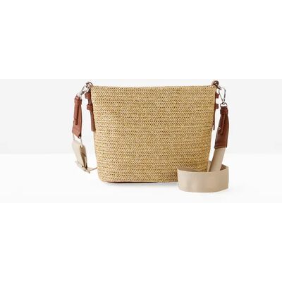 bonprix Kabelka Crossbody, slamený vzhľad 0 female bonprix Kabelka Crossbody, slamený vzhľad 0 female
