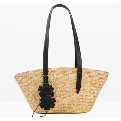 bonprix Taška Shopper s príveskom kvetu 0 female bonprix Taška Shopper s príveskom kvetu 0 female