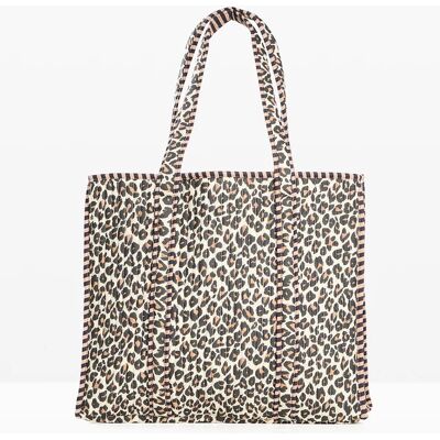 bonprix Taška Shopper z bavlny s leoparďou potlačou 0 female bonprix Taška Shopper z bavlny s leoparďou potlačou 0 female