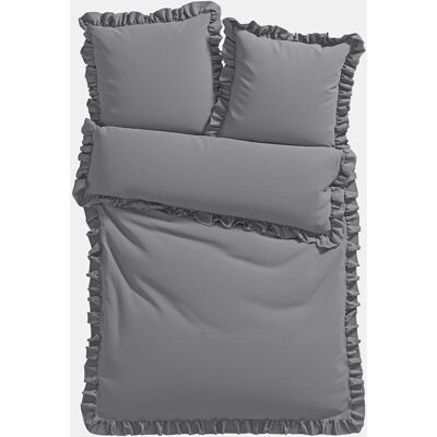 bonprix Posteľná bielizeň s volánmi 2x 80/80 cm 1x 240/220 cm unisex bonprix Posteľná bielizeň s volánmi 2x 80/80 cm 1x 240/220 cm unisex