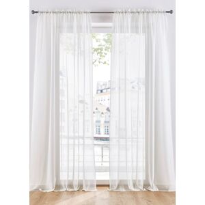 bonprix Záclona z ľahkého voálu so sťahovaním (2 ks v balení) D/Š: 145/150 cm unisex bonprix Záclona z ľahkého voálu so sťahovaním (2 ks v balení) D/Š: 145/150 cm unisex