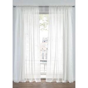 bonprix Záclona z ľahkého voálu so sťahovaním (2 ks v balení) D/Š: 295/150 cm unisex bonprix Záclona z ľahkého voálu so sťahovaním (2 ks v balení) D/Š: 295/150 cm unisex