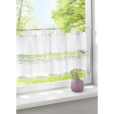 bonprix Vitrážková záclona s háčkovaným lemom D/Š: 60/150 cm unisex bonprix Vitrážková záclona s háčkovaným lemom D/Š: 60/150 cm unisex