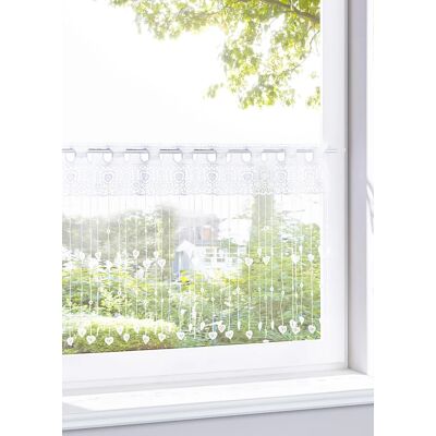 bonprix Vitrážková záclona so srdiečkami 0 unisex bonprix Vitrážková záclona so srdiečkami 0 unisex