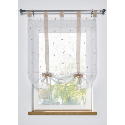bonprix Záclona na zaviazanie, vyšívaná, s recyklovaným polyesterom (1 ks v balení) D/Š: 140/80 cm unisex bonprix Záclona na zaviazanie, vyšívaná, s recyklovaným polyesterom (1 ks v balení) D/Š: 140/80 cm unisex