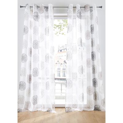bonprix Záclona s kruhmi, aj extra dlhá (1 ks) D/Š: 295/144 cm unisex bonprix Záclona s kruhmi, aj extra dlhá (1 ks) D/Š: 295/144 cm unisex