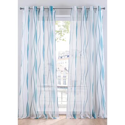 bonprix Záclona s vlnovým vzorom (1 ks) D/Š: 175/140 cm unisex bonprix Záclona s vlnovým vzorom (1 ks) D/Š: 175/140 cm unisex