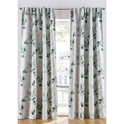 bonprix Zatemňujúci záves s kvetovanou lesklou potlačou (1 ks) D/Š: 225/130 cm unisex bonprix Zatemňujúci záves s kvetovanou lesklou potlačou (1 ks) D/Š: 225/130 cm unisex
