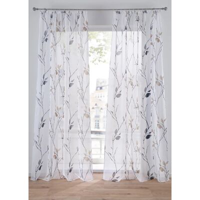 bonprix Záclona z ľahkého voálu (1 ks) D/Š: 145/144 cm unisex bonprix Záclona z ľahkého voálu (1 ks) D/Š: 145/144 cm unisex