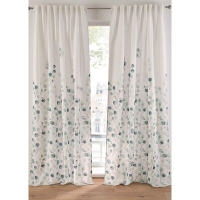 bonprix Štruktúrovaný záves s kvetovanou potlačou (1 ks v balení) D/Š: 245/135 cm unisex bonprix Štruktúrovaný záves s kvetovanou potlačou (1 ks v balení) D/Š: 245/135 cm unisex