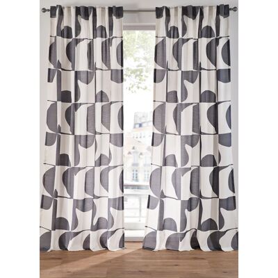 bonprix Záclona s grafickou potlačou z recyklovaného polyesteru (1 ks v balení) D/Š: 225/135 cm unisex bonprix Záclona s grafickou potlačou z recyklovaného polyesteru (1 ks v balení) D/Š: 225/135 cm unisex