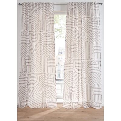 bonprix Záclona s grafickou potlačou (1 ks) D/Š: 145/135 cm unisex bonprix Záclona s grafickou potlačou (1 ks) D/Š: 145/135 cm unisex