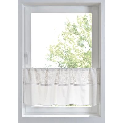 bonprix Vitrážková záclona z bio bavlny s výšivkou D/Š: 30/90 cm unisex bonprix Vitrážková záclona z bio bavlny s výšivkou D/Š: 30/90 cm unisex