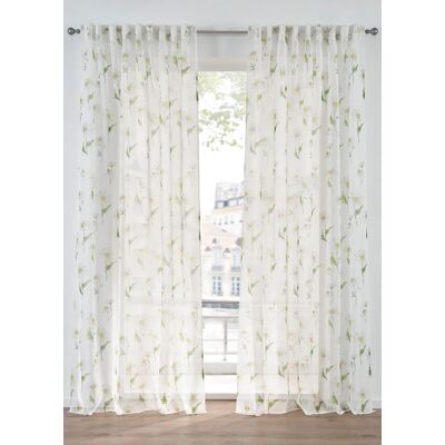 bonprix Záclona s kvetovanou potlačou (1 ks v balenÍ) D/Š: 145/135 cm unisex bonprix Záclona s kvetovanou potlačou (1 ks v balenÍ) D/Š: 145/135 cm unisex