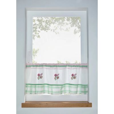 bonprix Vitrážková záclona s výšivkou, bio bavlna D/Š: 45/115 cm unisex bonprix Vitrážková záclona s výšivkou, bio bavlna D/Š: 45/115 cm unisex