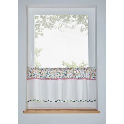bonprix Vitrážková záclona c čipkou, bio bavlna D/Š: 30/85 cm unisex bonprix Vitrážková záclona c čipkou, bio bavlna D/Š: 30/85 cm unisex
