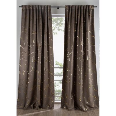 bonprix Zateľmňujúci záves s lesklou potlačou (1 ks) D/Š: 245/130 cm unisex bonprix Zateľmňujúci záves s lesklou potlačou (1 ks) D/Š: 245/130 cm unisex