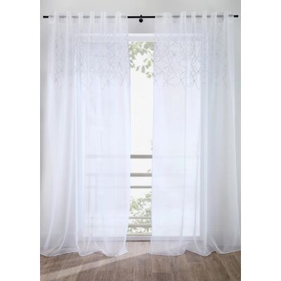 bonprix Záclona s výšivkou (1 ks) D/Š: 225/140 cm unisex bonprix Záclona s výšivkou (1 ks) D/Š: 225/140 cm unisex
