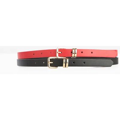 bonprix Opasok (2 ks) s lesklou sponou 80 female bonprix Opasok (2 ks) s lesklou sponou 80 female