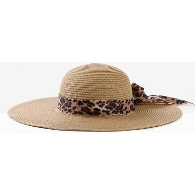 bonprix Slnečný klobúk s pásom s leopardím vzorom 0 female bonprix Slnečný klobúk s pásom s leopardím vzorom 0 female