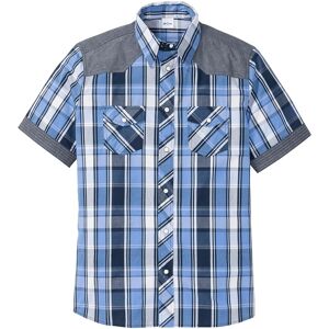 bonprix Košeľa, krátky rukáv, s denimom 45/46 (XXL) male bonprix Košeľa, krátky rukáv, s denimom 45/46 (XXL) male