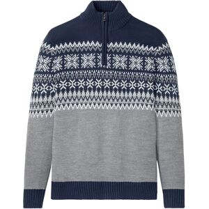 bonprix Nórsky pulóver s golierom na zips 68/70 (4XL) male bonprix Nórsky pulóver s golierom na zips 68/70 (4XL) male