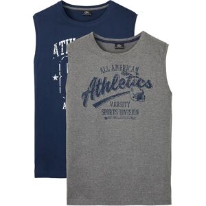 bonprix Tričko bez rukávov (2ks v balení), z čistej bavlny 60/62 (XXL) male bonprix Tričko bez rukávov (2ks v balení), z čistej bavlny 60/62 (XXL) male