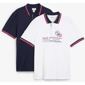 bonprix Polo tričko, krátky rukáv (2 ks v balení), bio bavlna 48/50 (M) male bonprix Polo tričko, krátky rukáv (2 ks v balení), bio bavlna 48/50 (M) male